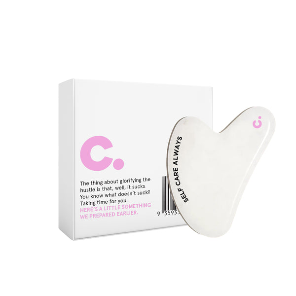 The Cinch Gua Sha - White Quartz
