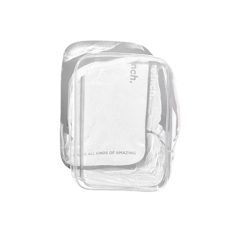 Cinch Skin Clear PVC Bag on white background